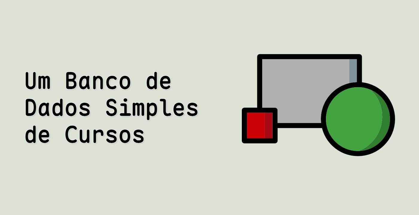 Um Banco de Dados Simples de Cursos