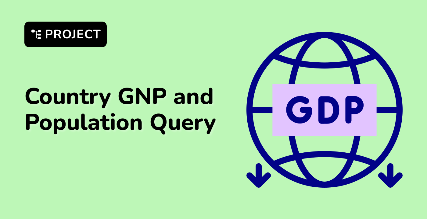 Country GNP and Population Query