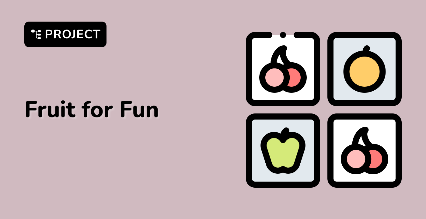 Fruit Matching Game with HTML, CSS, JavaScript