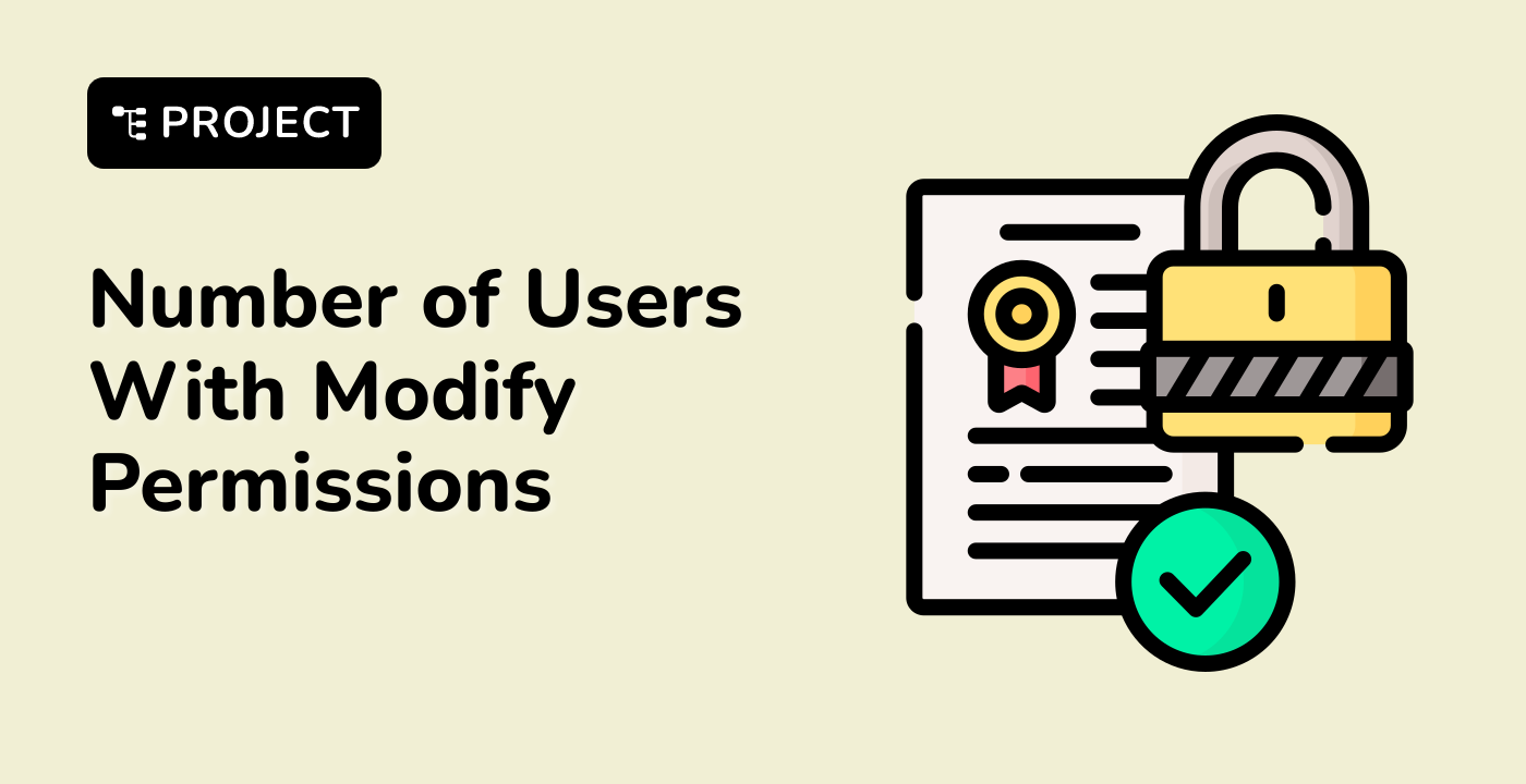 Number of Users With Modify Permissions